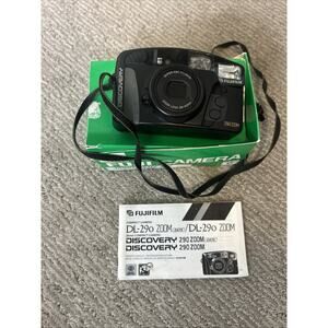 Fuji Fujifilm Discovery 290 Zoom 35mm Film Point & Shoot Camera Complete In Box!